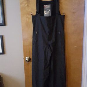 Men's PRADA Black Bib Overalls, Polyester/Gore Tex
